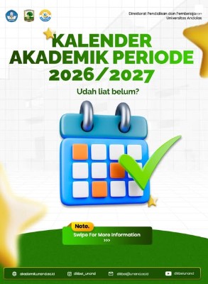 Kalender Akademik Unand TA 2026/ 2027